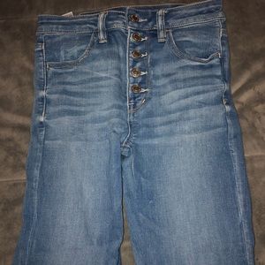 American Eagle high waisted button up jeans